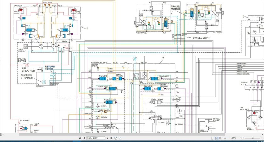 Электросхема Kobelco sk75ur-3ts