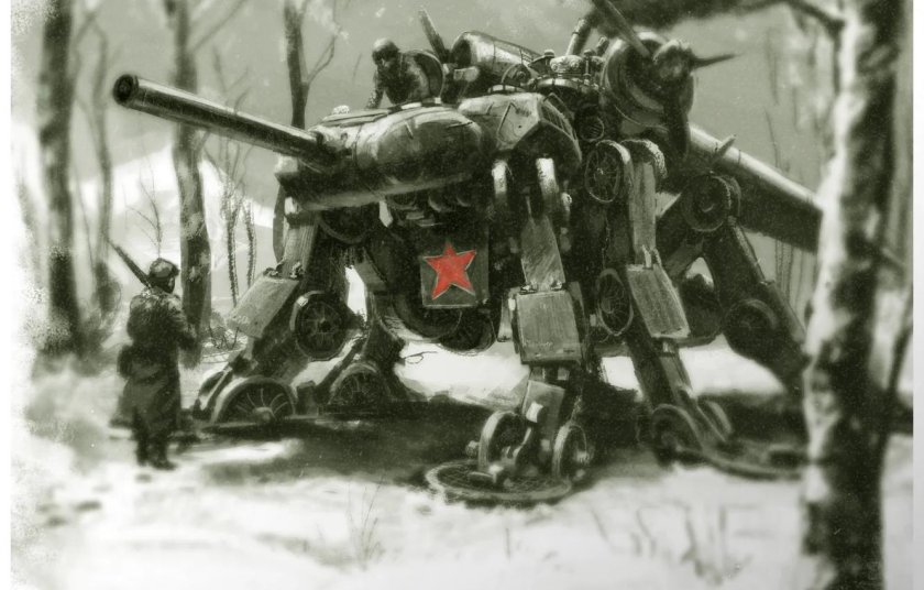 Шагоходы дизельпанк СССР