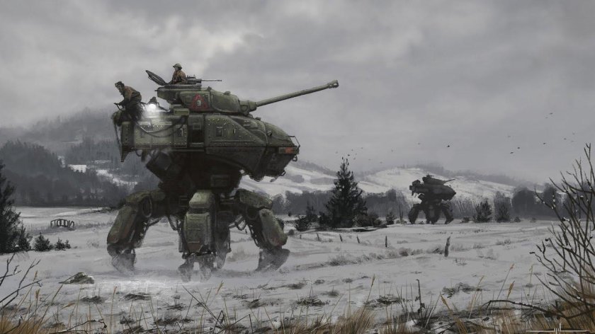 Робот танк шагоход СССР