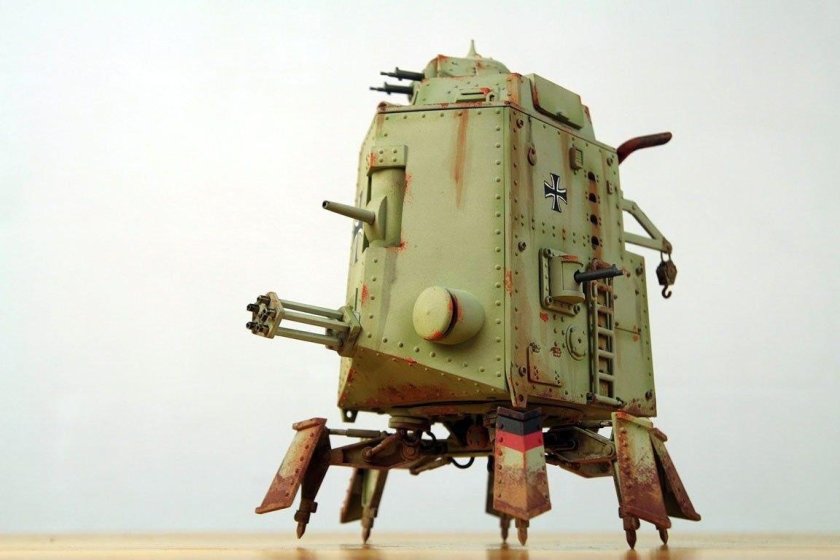 Дизельпанк шагающий танк