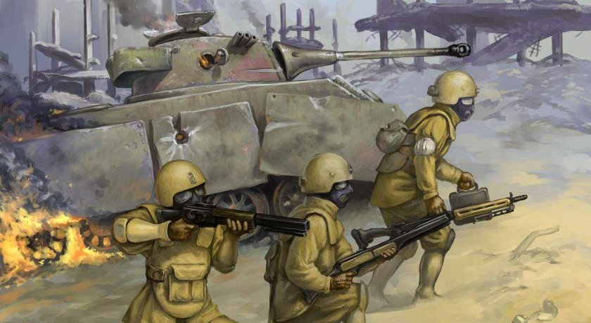 Дизельпанк СССР солдат