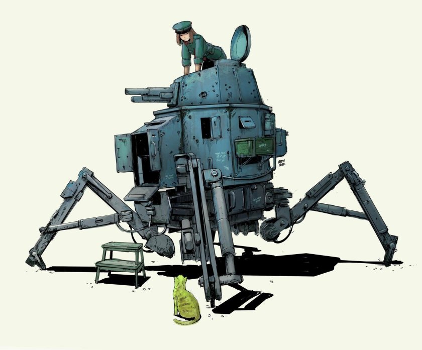 Шагоходы дизельпанк