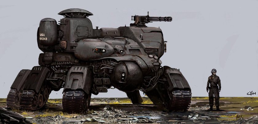 Танк шагоход будущего концепт