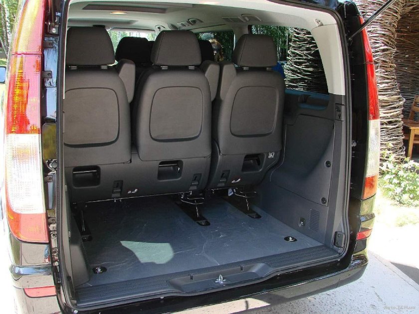 Салон Мерседеса Вито багажник