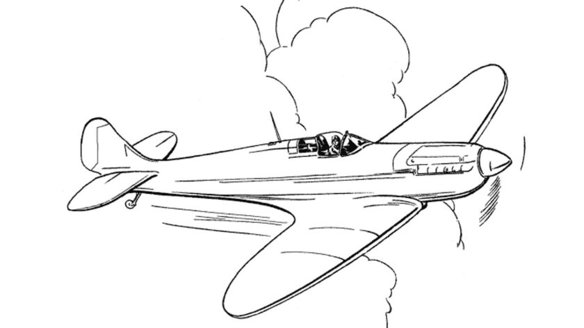 Самолет рисунок