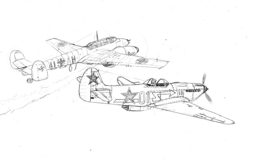 Рисунок самолета ил 2
