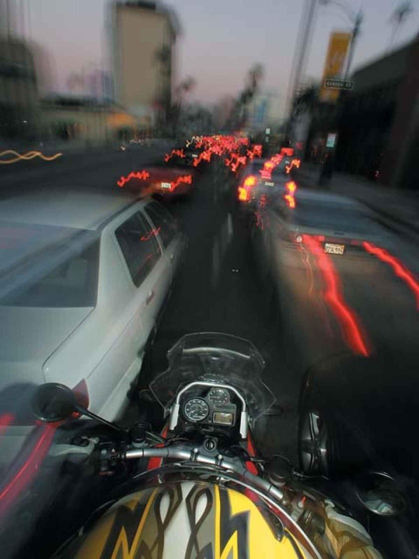 Мотоцикл от первого лица