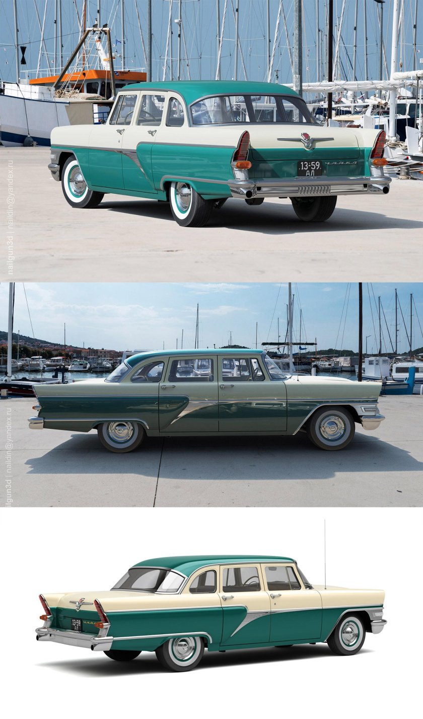 Чайка ГАЗ 13 двухцветная