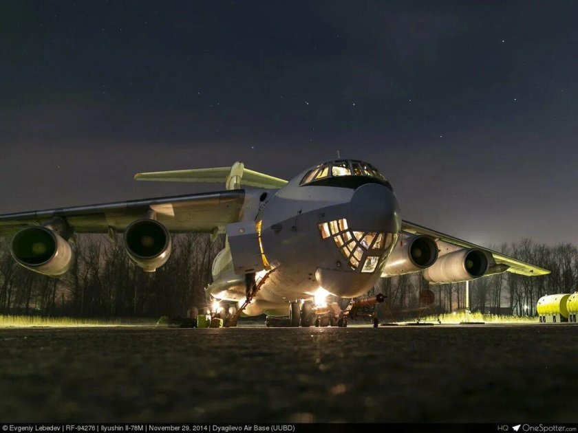 Ил 76мд ночью