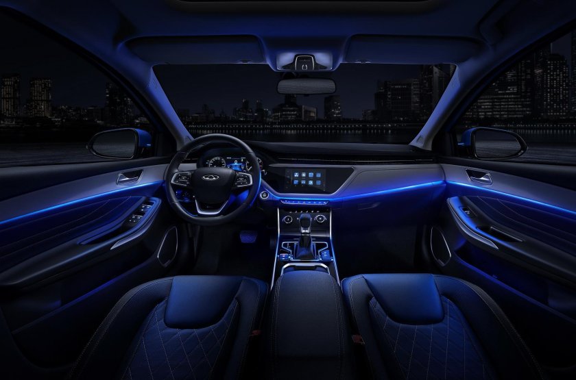 Chery Arrizo 8 салон подсветка
