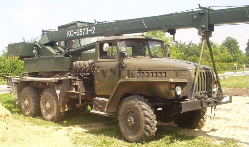 Урал 4320 автокран военный