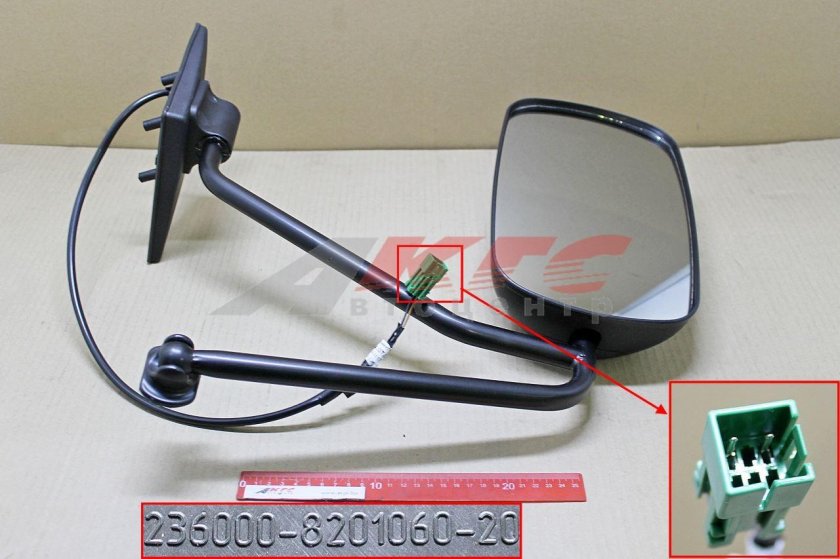 Зеркало УАЗ профи правое с подогревом