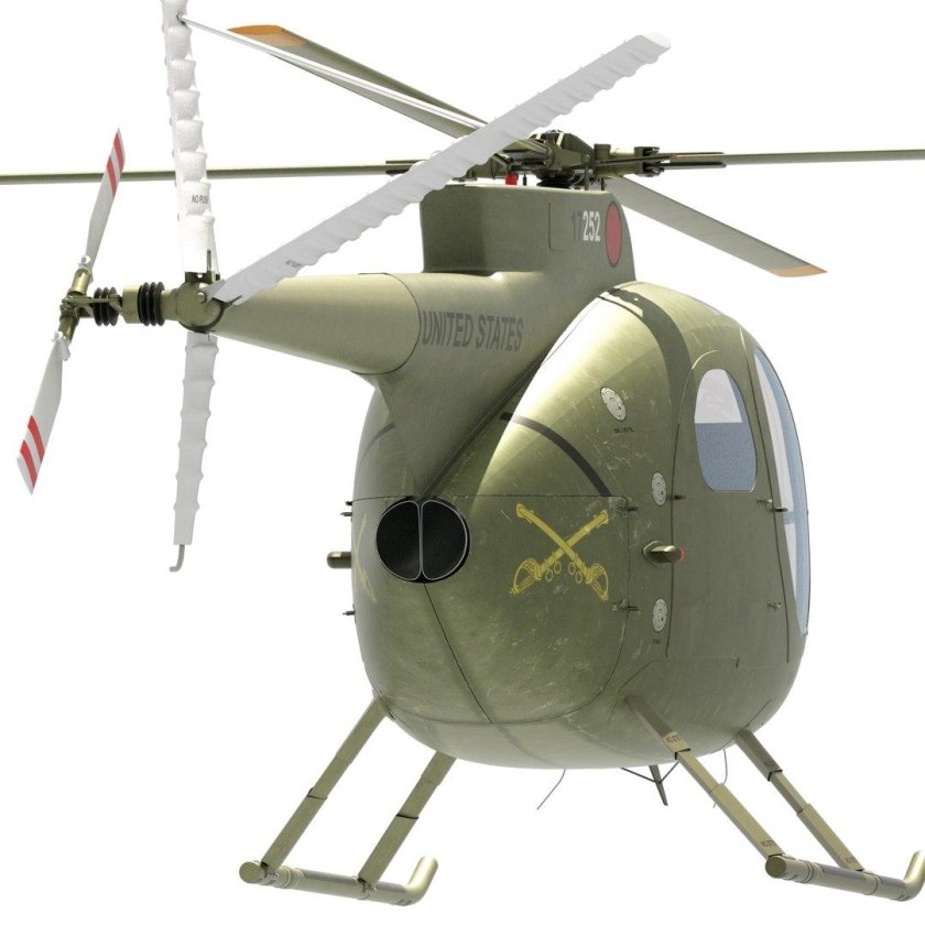 Hughes Oh-6 Cayuse чертежи
