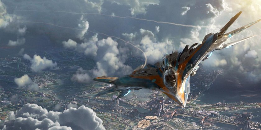 Корабль Милано из стражей Галактики