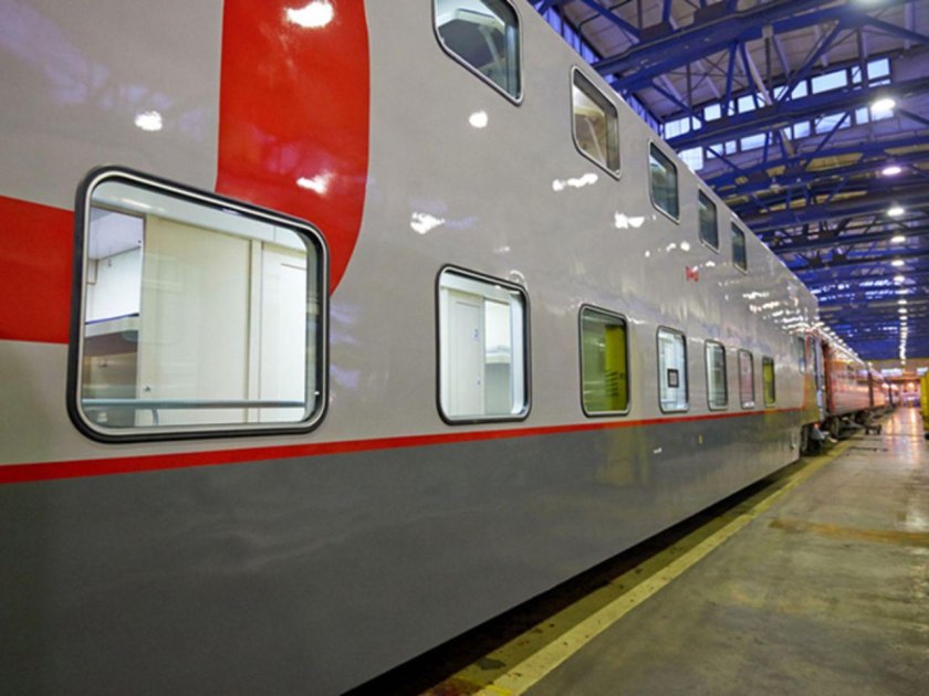 Двухэтажный поезд РЖД Кавказ