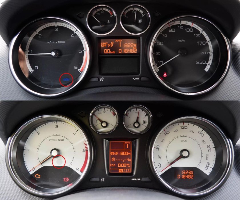 Peugeot 308 панель приборов