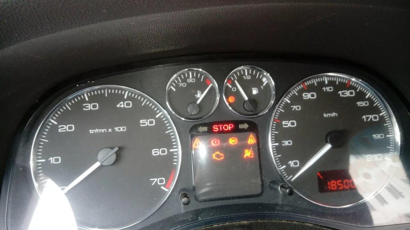 Контрольные приборы индикаторы Пежо 307