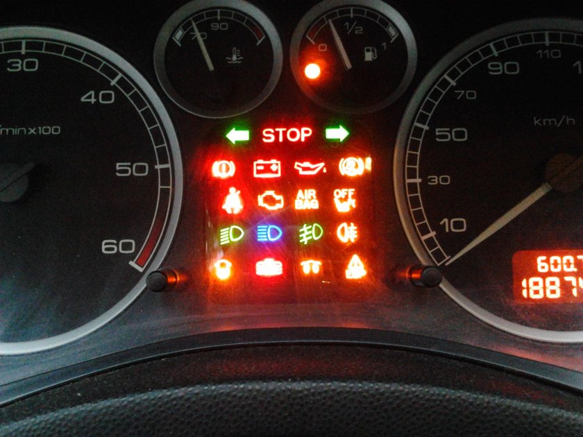 Индикатор приборов Пежо 307 ,ESP