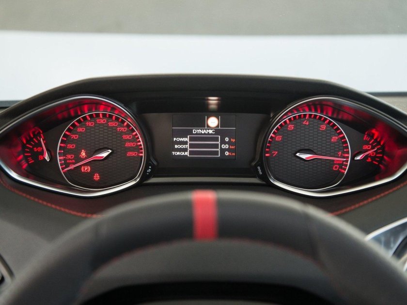 308 GTI приборная панель