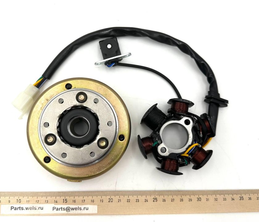 Генератор 2 катушки мопед альфа 110