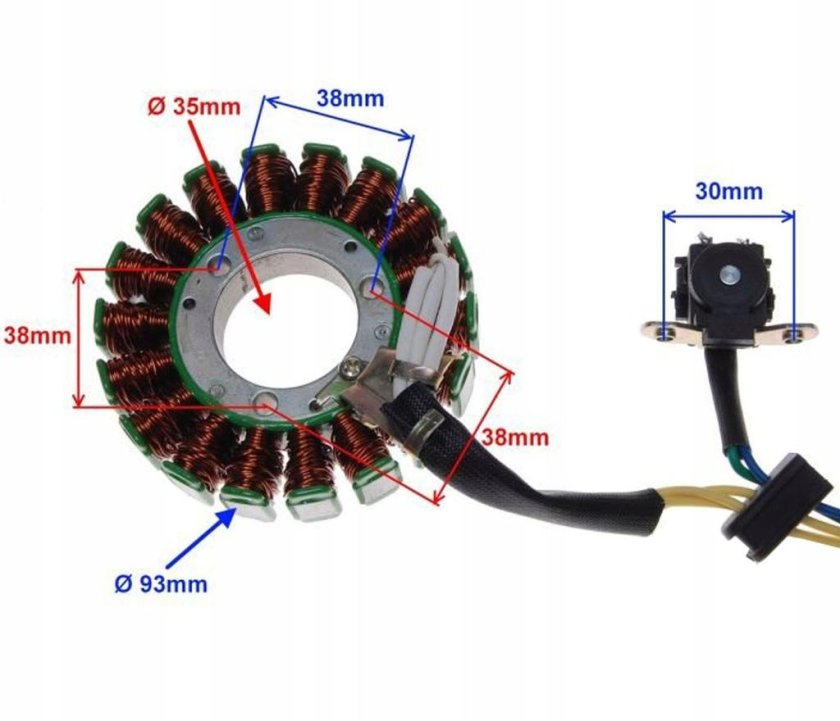 Suzuki RM 125 статор зажигания