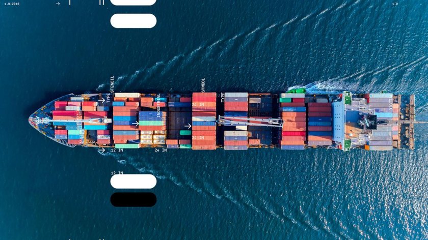 Корабль с контейнерами