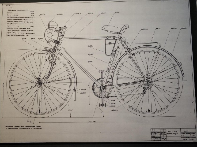 Габариты рамы ХВЗ турист