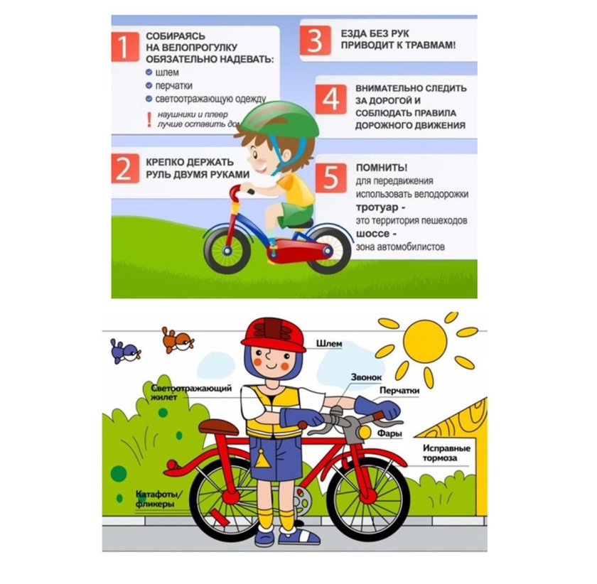 Безопасная езда на велосипеде для детей