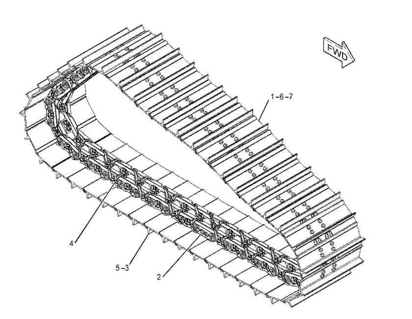 Схема гусеничной ленты