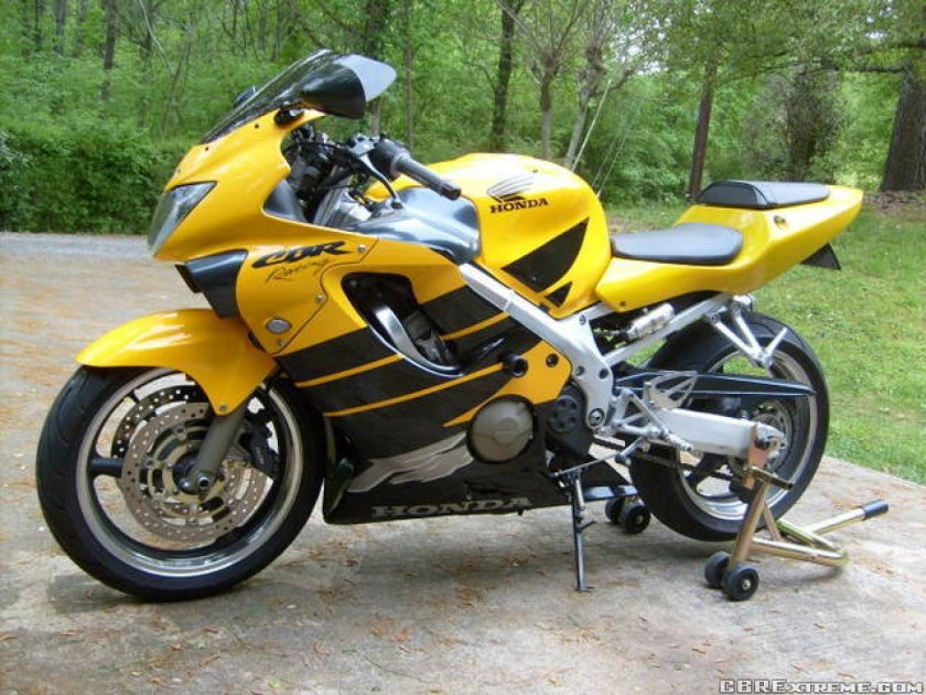 Honda CBR 600 желтый