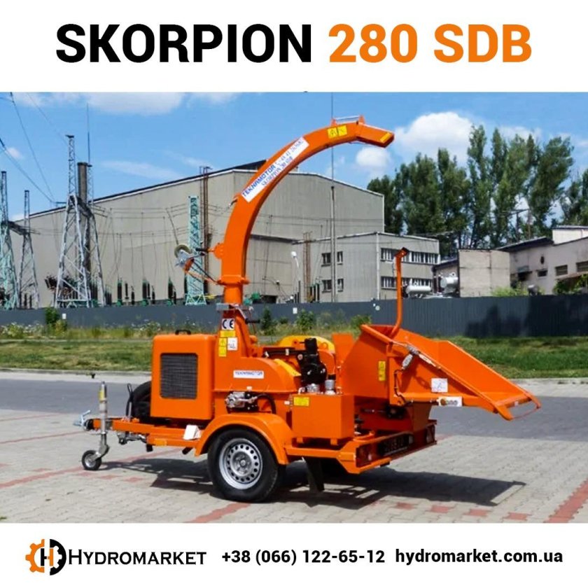 Дробилка барабанная мобильная автономная skorpion 350 sdb