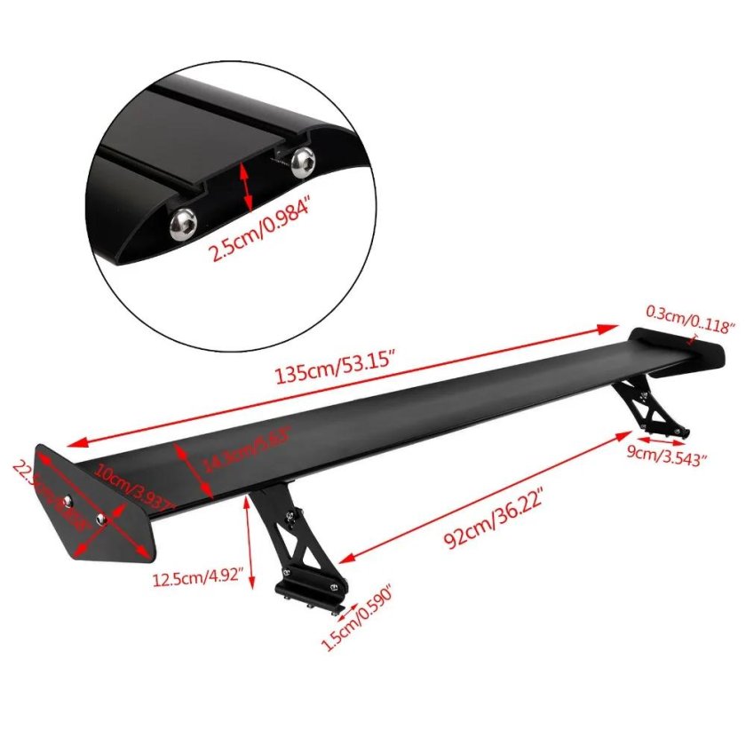 Регулируемый алюминиевый спойлер на 2107