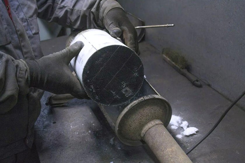 Сажевый фильтр на Ниссан Навара д40