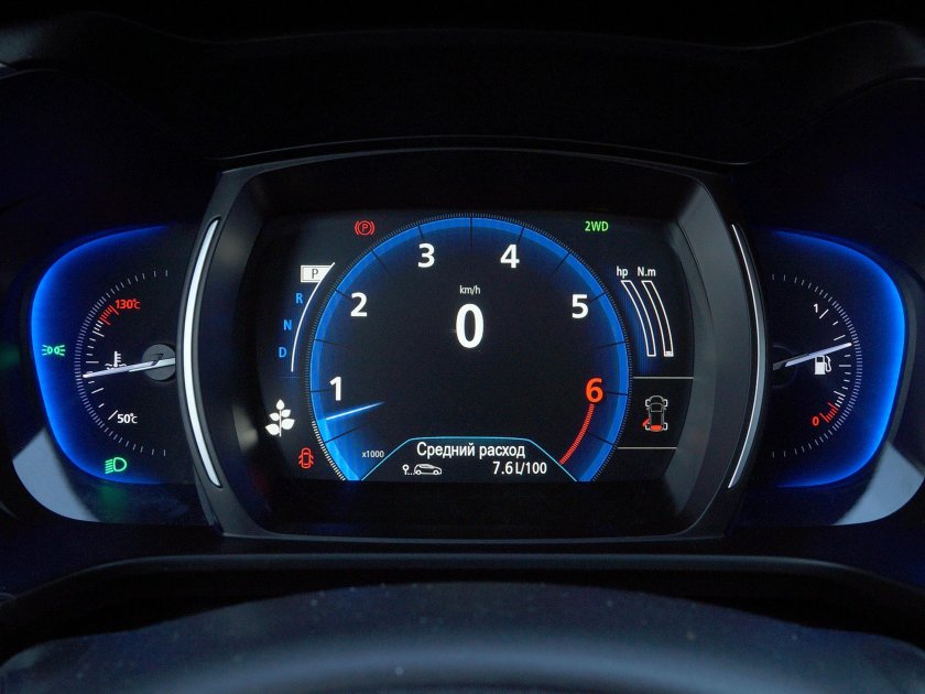 Renault KOLEOS приборная панель