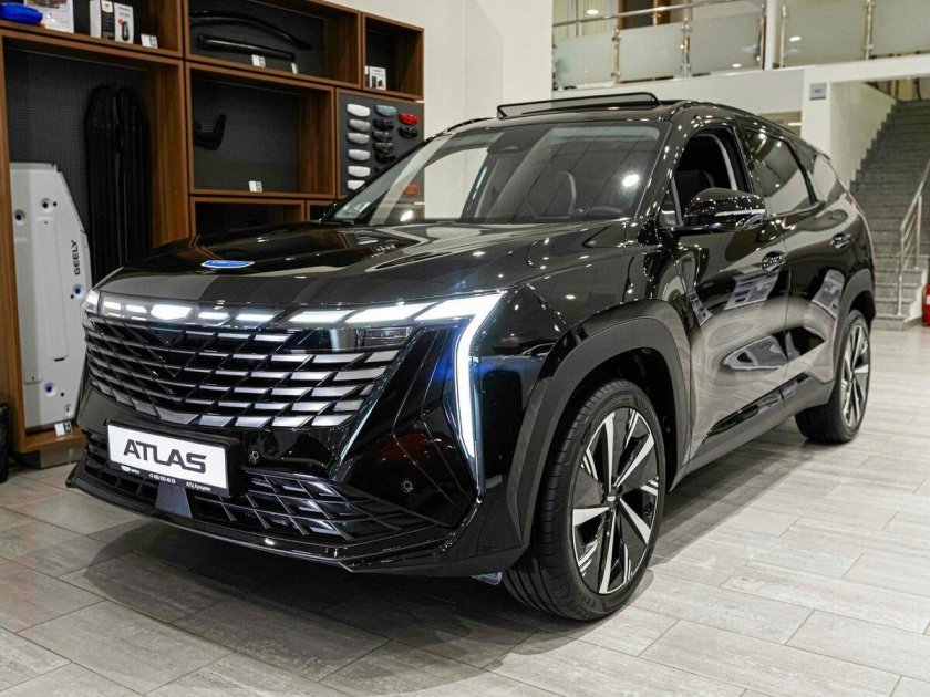 Джили атлас 2024 черный