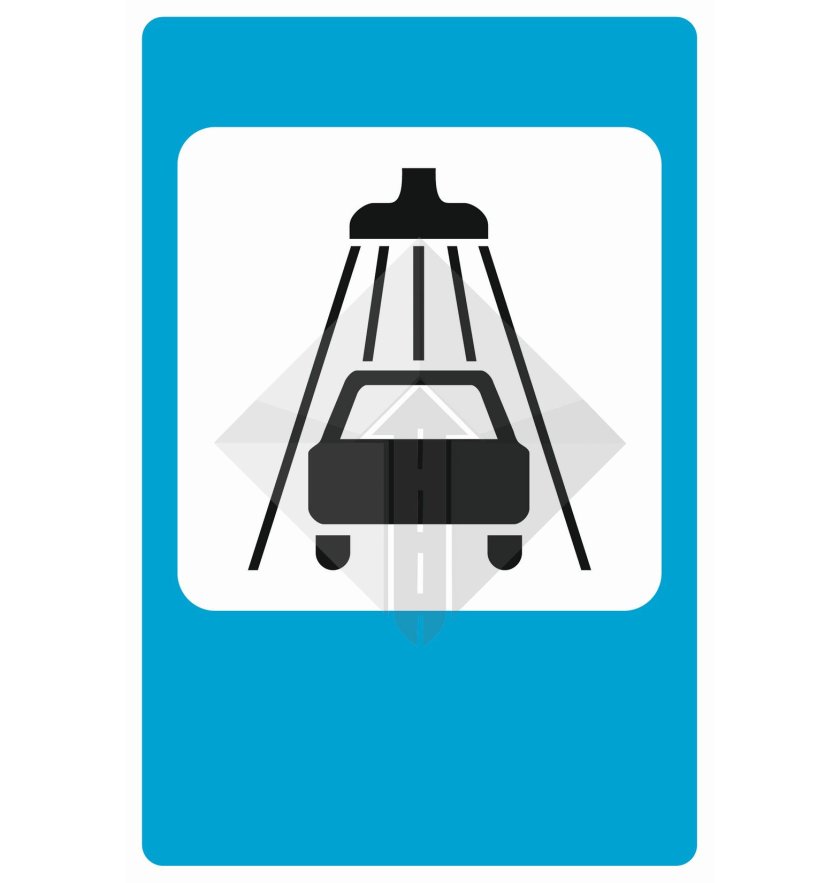 Знак мойка автомобилей