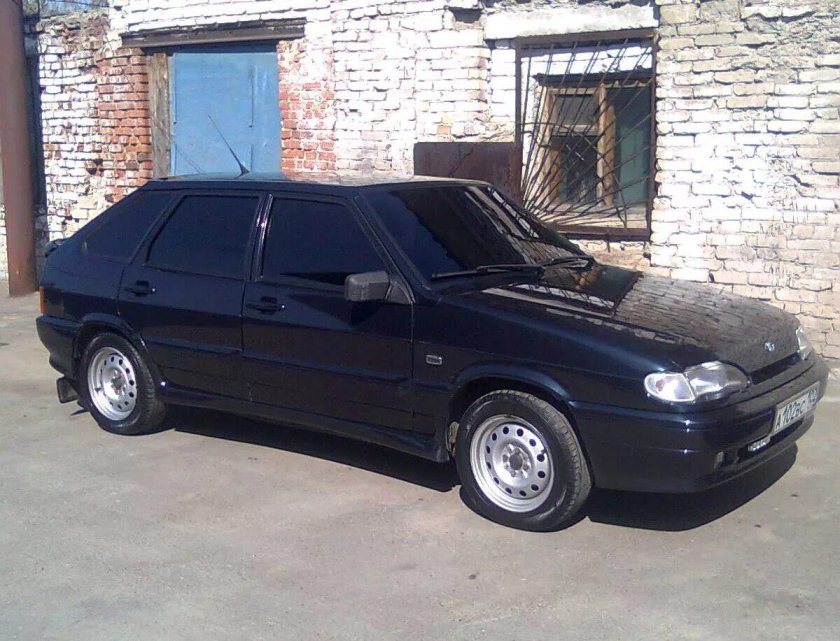 Лада 2114 черная тонированная