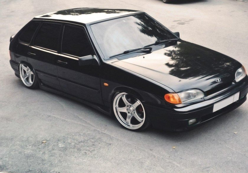 Лада 2114 черная пацанская