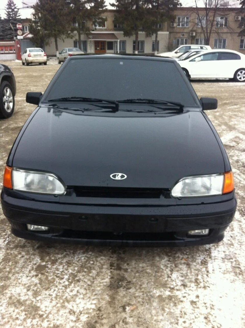 ВАЗ 2114 черная матовая тонированная