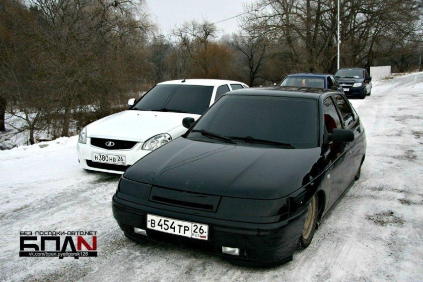 ВАЗ 2110 черная тонированная