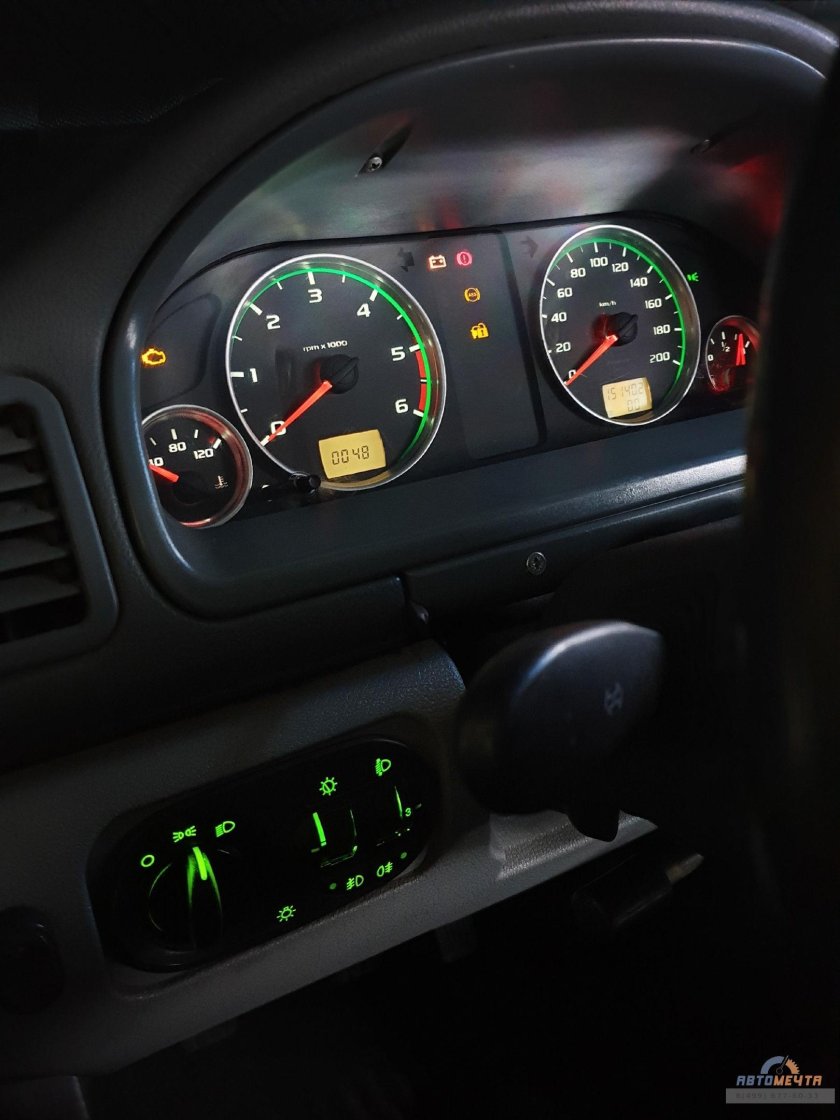 УАЗ Патриот на приборке светится 4h 4wd 4l Divgi