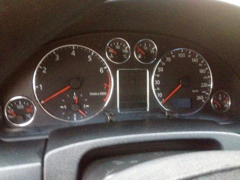 Кольца в приборную панель Ауди а6 с5