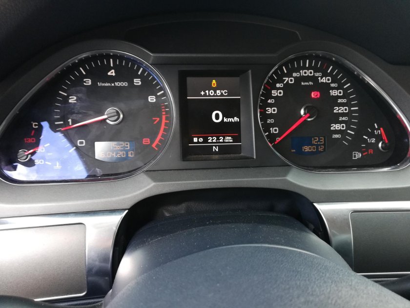 Ауди а6 2005 года приборка