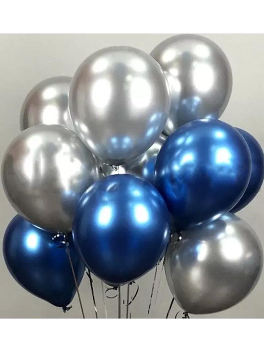 Шары серебро металлик и хром