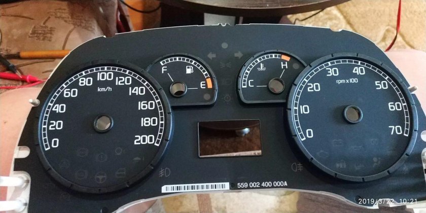 Fiat Doblo индикаторы панели приборов