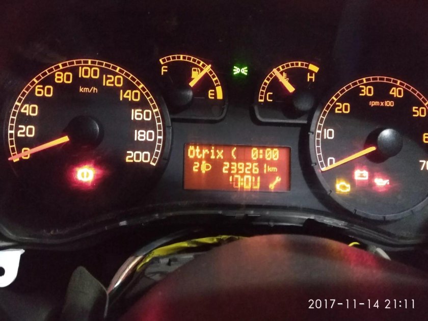 Фиат Добло панель приборов