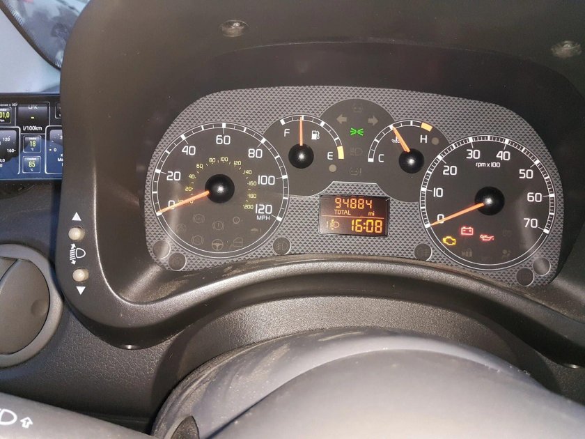 Фиат Панда панель приборов