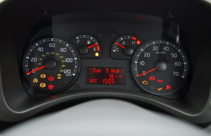 Фиат Панда приборная панель