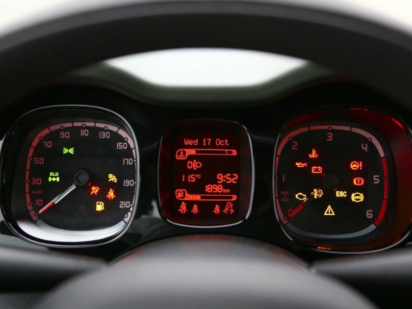 Фиат Панда приборная панель