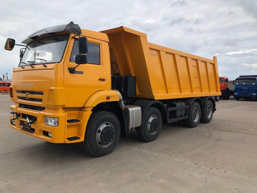 КАМАЗ 65201 оранжевый